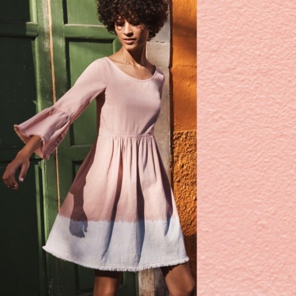 Anthropologie Holding Horses Lilibet Dip Dye Dress